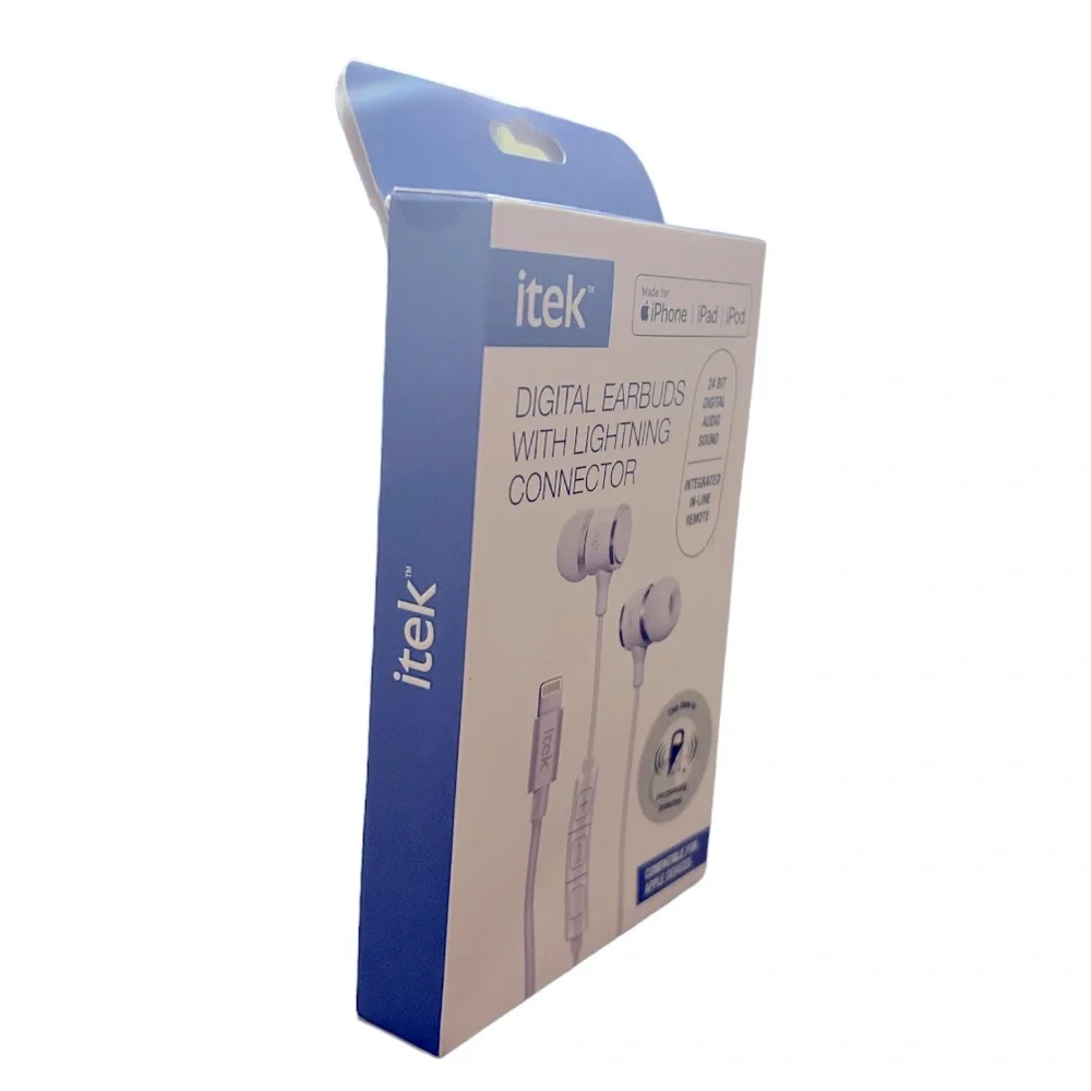 itek Digital Earbuds w/ Lightning Connector | iPhone | iPad | iPod